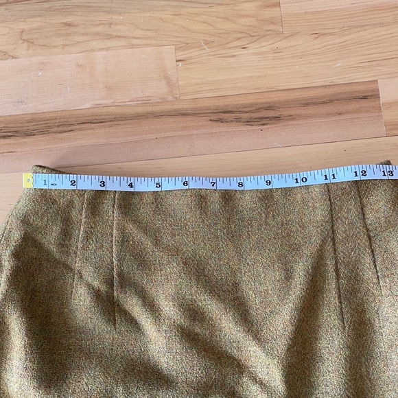 Vintage Saville mustard yellow / ochre wool skirt very good condition size 6/8 - Picture 8 of 9